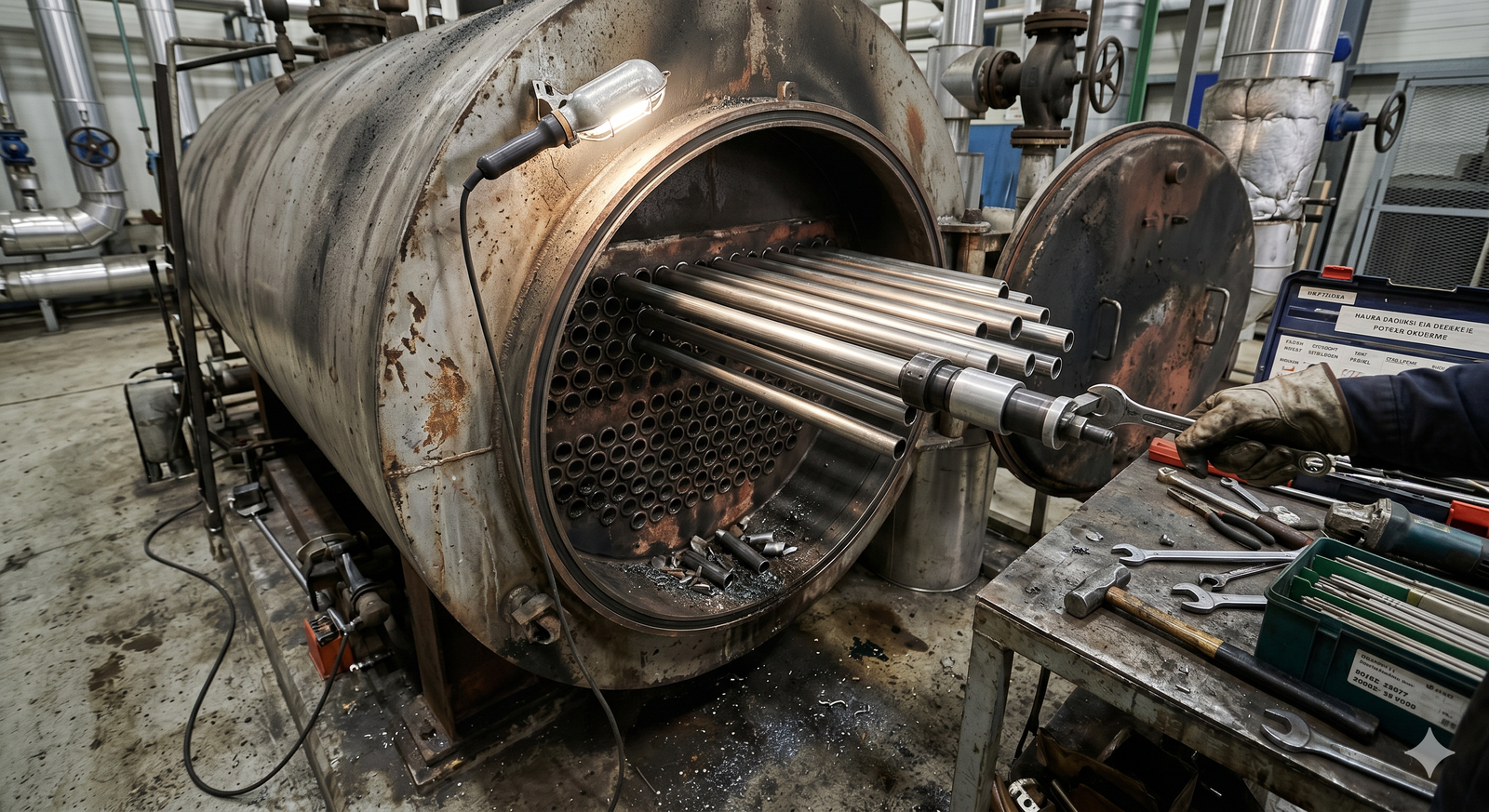 Boiler Shutdown Maintenance & Retubing — Vasudha Engineering
